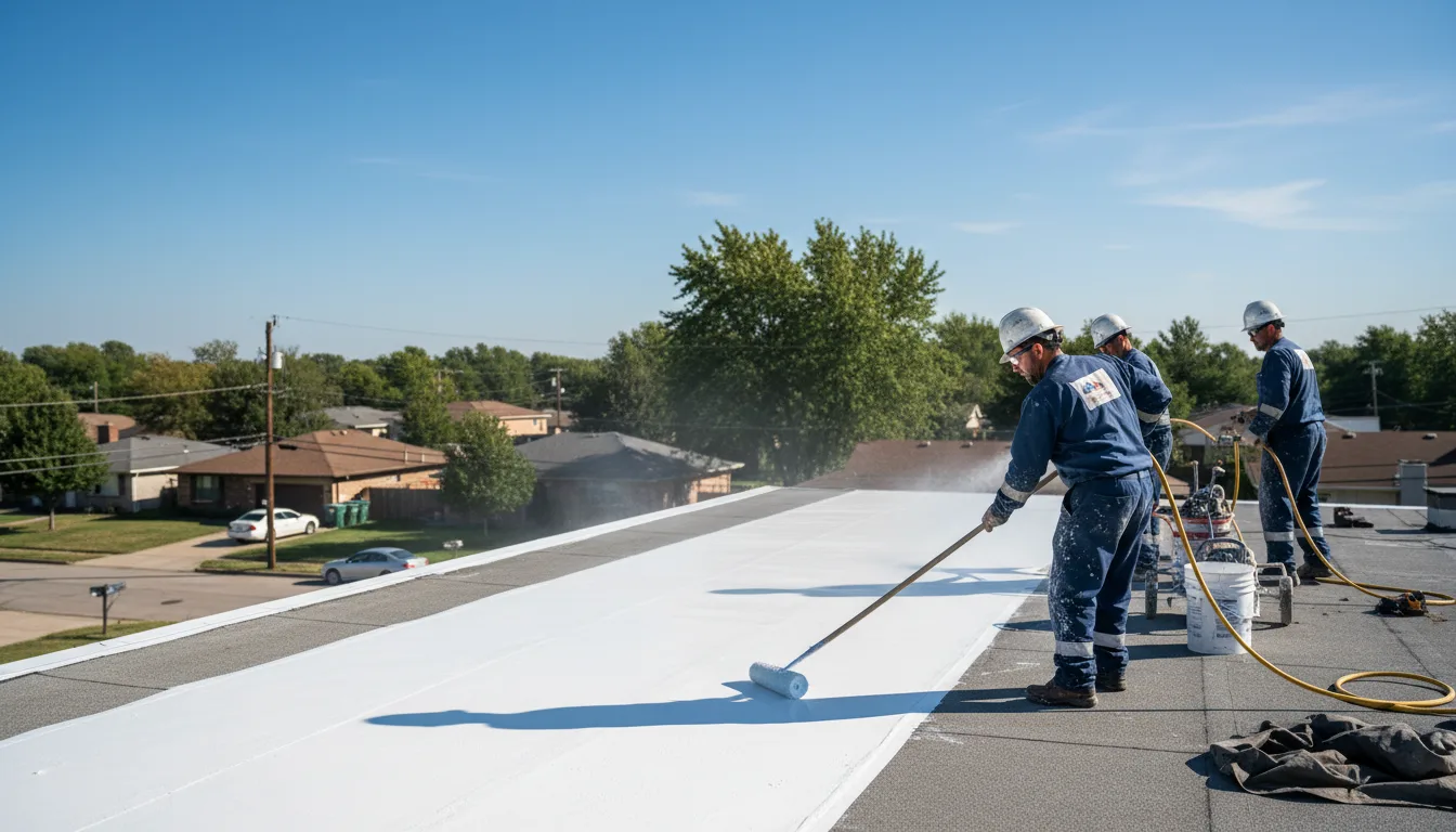 Commercial roof coating in Bethany, IL near me